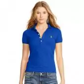 ralph lauren custom fit femme tee shirt button small pony navy blue